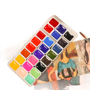 Ensemble de peinture à l'eau solide de 24 <span class=keywords><strong>couleurs</strong></span>, 1 ml, ensemble de pigments pour la peinture des enfants - Product Image 5