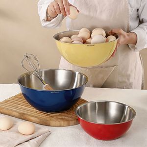 Stainless Steel Mixing Bowls <b>Set</b> 3Pc For <b>Baking</b> Cooking Egg Whisking Salad Prep - Product Image 1