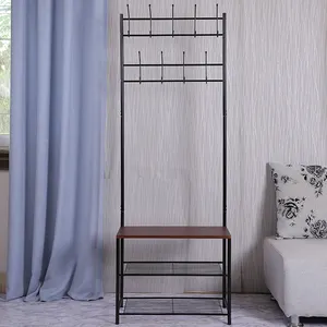 Stand Entryway Organizer Coat Stand Rack Bench With Coat Rack