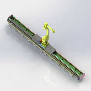 Riel de movimiento lineal de 7 ejes para robot, 3KW 380V, de alta resistencia, para uso industrial, cuerpo de acero Q235 de alta rigidez, funcionamiento estable sin accesorios. - Product Image 6