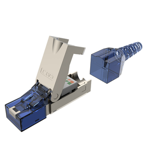 New Pressure-free RJ45 Network Crystal Head CAT7 10 Gigabit Shielded Anti-interference Cable Connector Keystone Jack - Product Image 4