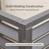 Cache-climatiseur extérieur en aluminium découpé au laser, résistant aux intempéries, de haute qualité, en métal simple, avec persiennes