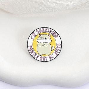 Pin de Esmalte con Diseño de Gato Tsundere, Humor Sarcástico, Broche para Mochila, Solapa, Joyería, Regalo para Amigos - Product Image 3