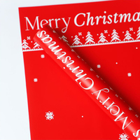 Kertas Pembungkus Bunga Cetak Satu Sisi Khusus Kertas Pembungkus Kado Natal Kemasan Bunga Bahan Plastik Pulp