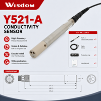 Sensor de Conductividad Industrial, Sonda de Salinidad TDS con 0-100mS/cm, IP68, RS485, Modbus, para Monitoreo de Calidad del Agua en Acuicultura