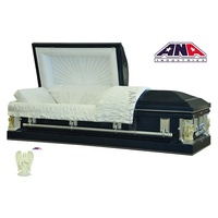 Cofres funerarios de Metal para adultos, de estilo americano, garantía de calidad, 100%