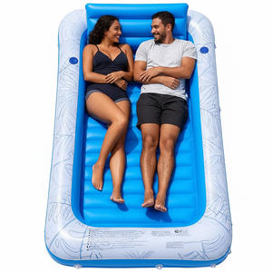 Materassino Gonfiabile Extra Large per Abbronzatura con Cuscino 4 in 1, Galleggiante per Piscina - Product Image 1