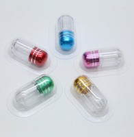 Emballage de capsule unique d'amélioration masculine Rhinocéros 69 bouteilles PS en plastique vides impression de logo de carte 3D emballage de pilule recyclable de 2ml