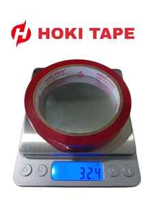 Isolasi Colorful Red 12mm x 50m 45mic para productos de embalaje fuerte cinta confiable duradera para envoltura de sellado multiusos - Product Image 6