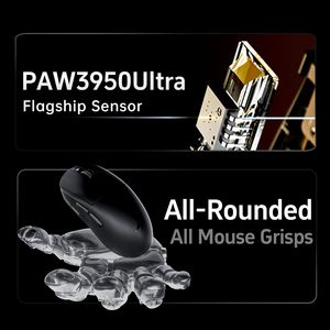 Souris de jeu sans fil <span class=keywords><strong>ATK</strong></span> A9 Plus, capteur PAW3395, DPI 26 000, 57 g, légère, autonomie de 240 heures, revêtement Ice-Feel 5 - Product Image 5