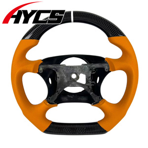 Volant sport en cuir et fibre de carbone personnalisé pour Ford Raptor F150 F250 F350 SVT <span class=keywords><strong>Lightning</strong></span> 1999-2004 - Product Image 1