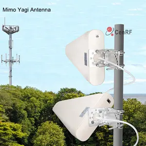 Antena exterior Dircetional periódica logarítmica periódica da Antena Yagi do ganho alto LTE GSM 3G 5G 698-3800MHz 11dbi N-fêmea do registro do RF