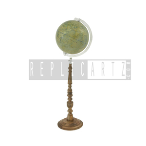 Globe terrestre vintage sur pied, carte décorative, base en bois, objet éducatif pour la maison, le bureau, la bibliothèque, décoration de voyage, pièce d'appoint - Product Image 1
