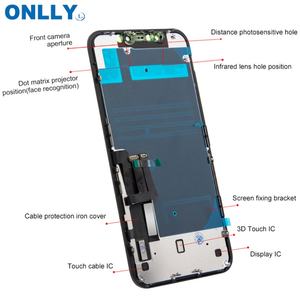 หน้าจอ Incell พร้อมทัชสกรีน ชุดกระจกด้านหน้า โมดูลประกอบสำเร็จรูป อะไหล่เปลี่ยนหน้าจอ LCD สำหรับ iPhone 11 - Product Image 2