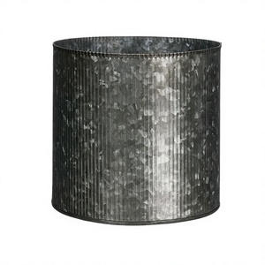 Pot de fleurs rond au design fabuleux, qualité supérieure, taille personnalisée, en acier galvanisé, pour usage extérieur et intérieur - Product Image 1