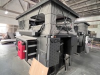 Camper en aluminium pour camion 4x4 avec échelle, léger et étanche, design moderne pour Chevrolet Silverado Ford Maverick