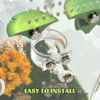 Ensemble de bols d'alimentation magnétiques pour araignées sauteuses, bol d'eau pour reptiles et pinces de nourrissage, accessoires pour mini terrarium d'araignées