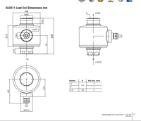 Capteur de force SLC611-15t neuf avec module – Excellent prix – Capteurs de force et cellules de pesage en stock