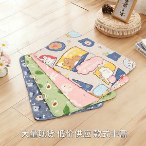 Alfombra de algodón rectangular para mascotas, para todas las estaciones, lavable a mano, para limpieza localizada, alfombrillas y colchonetas para mascotas - Product Image 4