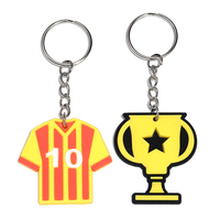 Porte-clés en PVC créatif de style sportif, trophée, pendentif, maillot, baskets, gants, stade, football, cadeau