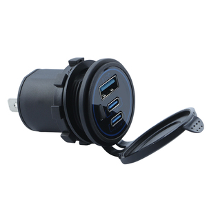 Chargeur USB pour véhicule 12-24V avec double port QC3.0 + PD3.0, charge rapide <span class=keywords><strong>de</strong></span> 3 appareils, protection intelligente <span class=keywords><strong>de</strong></span> la batterie pour voiture et moto - Product Image 2
