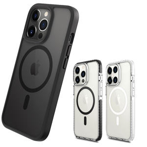 Étui de téléphone magnétique transparent antichoc en Tpu pour étui magnétique pour <span class=keywords><strong>Iphone</strong></span> 12/<span class=keywords><strong>13</strong></span>/14 Pro Mini Max - Product Image 2