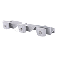 Support de montage de panneau solaire, pince d'extrémité en aluminium, pince pour module PV, pour structure de ferme solaire photovoltaïque sur toiture