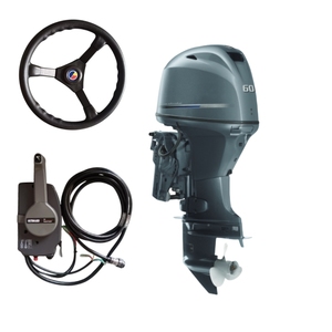 NEW 4 Stroke 60HP 4 Cylinder Gasoline <b>Boat</b> <b>Motor</b> Yamah Grey Engine - Product Image 5