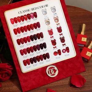 Set de Esmaltes en <span class=keywords><strong>Gel</strong></span> Sin HEMA DannyColl Colección Roja de 30 Colores Marca Blanca al por Mayor para Fiesta de Navidad Esmalte de Uñas en <span class=keywords><strong>Gel</strong></span> con Logo Personalizado - Product Image 1