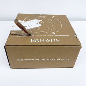 Custom Logo Embossed <b>Recycled</b> Corrugated Tear Strip Self Sealing Shipping <b>Boxes</b> Cosmetic Skin Care Packaging Cartons - Product Image 1