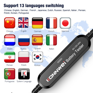 Konnwei bk200 tự động pin Tester Độ chính xác cao 12V/24V/6V cho <span class=keywords><strong>bluetooth</strong></span> kết nối 100 2000 CCA công cụ chẩn đoán cho xe ô tô - Product Image 5