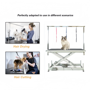 Mesa <span class=keywords><strong>de</strong></span> Peluquería para Mascotas con Altura Ajustable, Elevador <span class=keywords><strong>de</strong></span> <span class=keywords><strong>Tijeras</strong></span>, Mesa <span class=keywords><strong>de</strong></span> Peluquería para Perros con Elevación Eléctrica por Pedal - Product Image 3