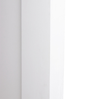 32 dans. X 80 dans. Shop80x 1-3/8 po. Shaker électrique blanc, à 2 panneaux, noyau solide, porte coulissante intérieure en bois pour grange