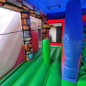 Grande maison <span class=keywords><strong>de</strong></span> rebond artisanale moderne videur gonflable en pvc commercial avec toboggan château gonflable pour enfants pulls extérieurs gonflables - Product Image 4