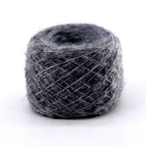 Fil à tricoter super doux 1/9NM 37% Polyester 52% Recyle Polyester 3% Spandex 8% laine mélangée fil pour le tricot