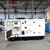 Groupe électrogène diesel triphasé professionnel super silencieux 100-150 kW, station d'alimentation de secours industrielle, ATS, boîtier résistant aux intempéries