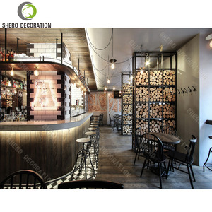 Design d'intérieur luxueux pour café, vitrine de boulangerie sur mesure, comptoir de bar de café avec éclairage LED, vitrine de café - Product Image 4