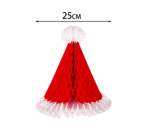 Decorazione centrotavola di carta a nido d'ape natale san patrizio albero di Natale campana trifoglio pendente ornamenti per festa - Product Image 4