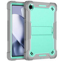 Housse de tablette de pare-chocs souple et dure en silicone robuste + PC pour T-Mobile Revvl Tab 2 5G 2025 avec béquille antichoc