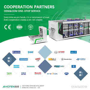 Sản xuất bởi <span class=keywords><strong>hao</strong></span> <span class=keywords><strong>Feng</strong></span> (tianjin) hình thành độ sâu 140mm đầy đủ tự động bốn trạm thermoforming máy - Product Image 4