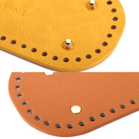 Fond de sac en cuir, accessoires en cuir faits à la main, plaque inférieure, base de sac, rivet tissage en cuir PU de haute qualité bricolage en gros