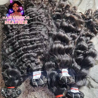 Pabrik Rambut Kamboja, Bundel Rambut India Alami Bergelombang, Vendor Bundel Rambut Burma Keriting, Grosir Rambut Manusia Mentah