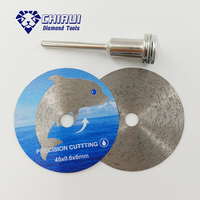 Disque de coupe diamanté OEM 45 mm pour utilisation à l'eau, pressé à chaud, épaisseur 0,6 mm, mini lame de scie pour la découpe précise de carreaux de céramique