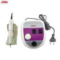 Lime à ongles électrique professionnelle JSDA haute vitesse 0-30000 tr/min, faible bruit, moteur à balais 35W, polisseuse à ongles portable 100-240V