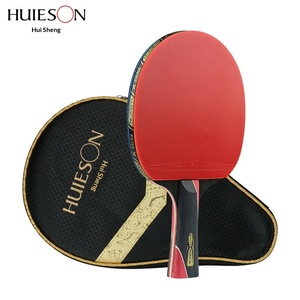 <span class=keywords><strong>Raquette</strong></span> <span class=keywords><strong>de</strong></span> <span class=keywords><strong>tennis</strong></span> <span class=keywords><strong>de</strong></span> <span class=keywords><strong>table</strong></span> Huisheng 5 étoiles, qualité professionnelle, poignée droite horizontale, fibre <span class=keywords><strong>de</strong></span> carbone, manches longs/courts - Product Image 3