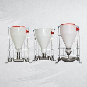 Mangeoire automatique Hengyin pour élevage porcin, nouvelle génération, pour aliments secs et humides, en plastique et acier, capacité 50 kg, utilisation prolongée, garantie 1 an - Product Image 2