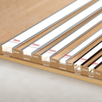 Profilé LED pour Bande Lumineuse Encastrée 3500K, Gorge Dissimulée en Alliage d'Aluminium, Bande Lumineuse LED en U