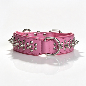 Collar para Perro Reforzado con Púas, de Cuero Genuino de 6mm de Grosor, Anti-Mordida, para <span class=keywords><strong>Bully</strong></span>, <span class=keywords><strong>Pitbull</strong></span>, Mastiff, Venta al Por Mayor - Product Image 6