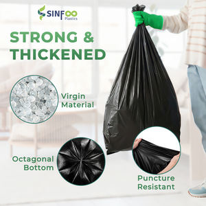 Vente en gros de sacs <span class=keywords><strong>poubelle</strong></span> noirs jetables pour la cuisine, 4 gallons, en rouleau - Product Image 2