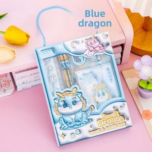 X616 Juego de Papelería Escolar Portátil 3D de Dibujos Animados para Niños, Juego de Lápices de Madera que Incluye Regla, Cuaderno y Bolígrafo para Promoción - Product Image 4